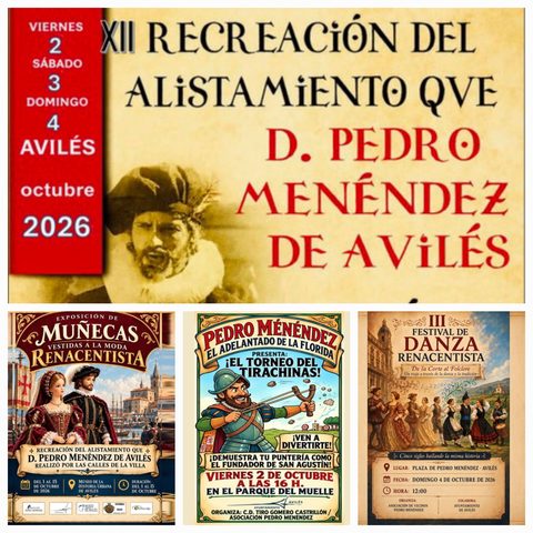 𝗫𝗜𝗜 𝗲𝗱𝗶𝗰𝗶𝗼́𝗻 𝗱𝗲 𝗹𝗮 𝗥𝗲𝗰𝗿𝗲𝗮𝗰𝗶𝗼́𝗻 𝗛𝗶𝘀𝘁𝗼́𝗿𝗶𝗰𝗮 𝗱𝗲𝗹 𝗔𝗹𝗶𝘀𝘁𝗮𝗺𝗶𝗲𝗻𝘁𝗼 𝗱𝗲 𝗣𝗲𝗱𝗿𝗼 𝗠𝗲𝗻𝗲́𝗻𝗱𝗲𝘇 𝗱𝗲 𝗔𝘃𝗶𝗹𝗲́𝘀, 𝟮, 𝟯 𝘆 𝟰 𝗱𝗲 𝗢𝗰𝘁𝘂𝗯𝗿𝗲