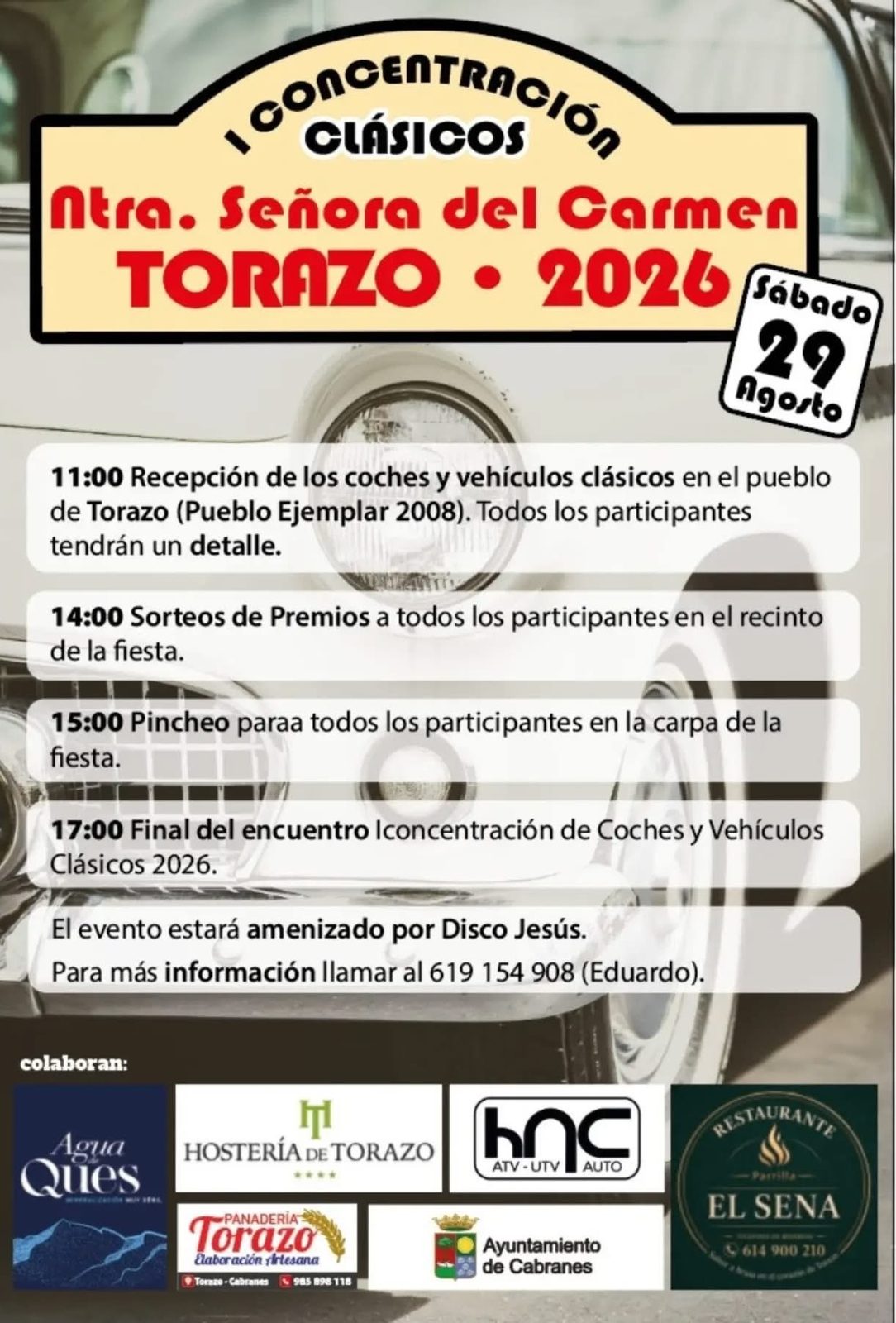 El Carmen de Torazu. Cabranes, del 27 al 29 de agosto