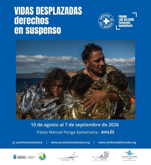 El Paseo de la Ría de Avilés acoge una muestra de fotografía humanitaria sobre las condiciones de vida de los desplazados