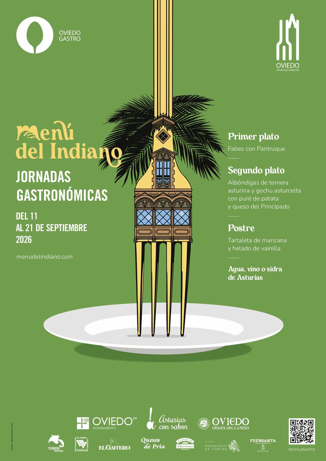 Un total de 40 restaurantes servirán en San Mateo, del 11 al 21 de septiembre, el Menú del Indiano