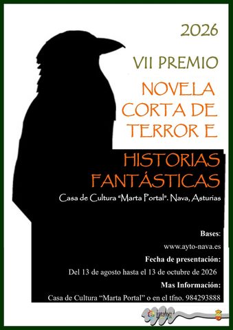 VII Premio de Novela Corta de Terror e Historias Fantásticas "Casa de Cultura Marta Portal"