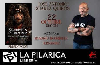 José A. Suárez Quirós presenta "Seguidme en la tormenta", 22 de octubre, a las 19:00h. en la Pilarica (Mieres)