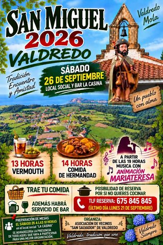 SAN MIGUEL 2026 · VALDREDO (Cudillero)