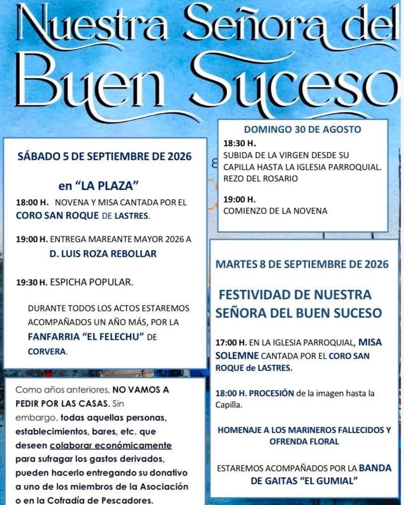 Fiesta de la Virgen del Buen Suceso 2026 (Colunga).
